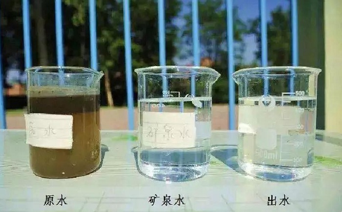 優(yōu)普廢水處理機(jī)水處理效果對比